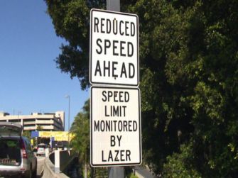 Lazer is the only guy qualified to run the radar gun. Image found on Gearheads.