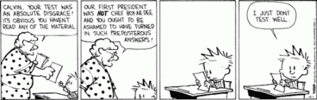 So does that mean that Betty Crocker wasn't the first secretary of state? Calvin and Hobbes by Bill Watterson.