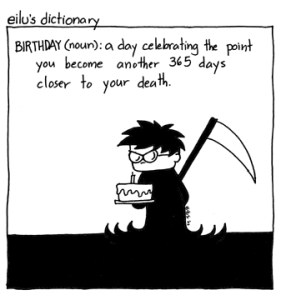 What about when you've already been dead almost 173 years? Image found on Glitter Graphics.