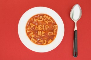 You'll need help if you try the alphabet sandwich ... stick with the soup. Image found on Sungard AS Blog.