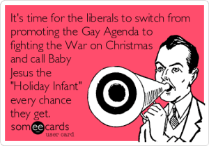And don't forget to play Andy Williams' "Happy Holidays" on a loop (after putting in ear plugs, of course). Image found on someecards.